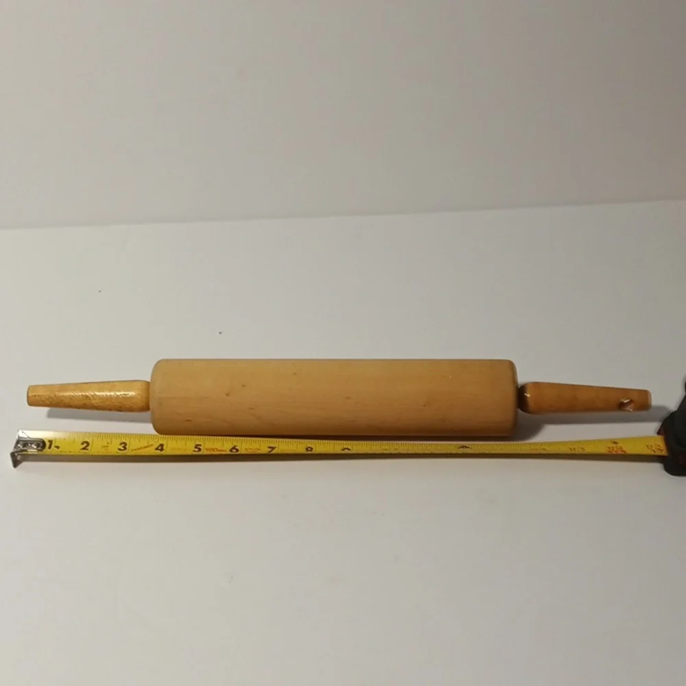 Vintage Wood Rolling Pin Handles Farmhouse Country Primative Wooden 17